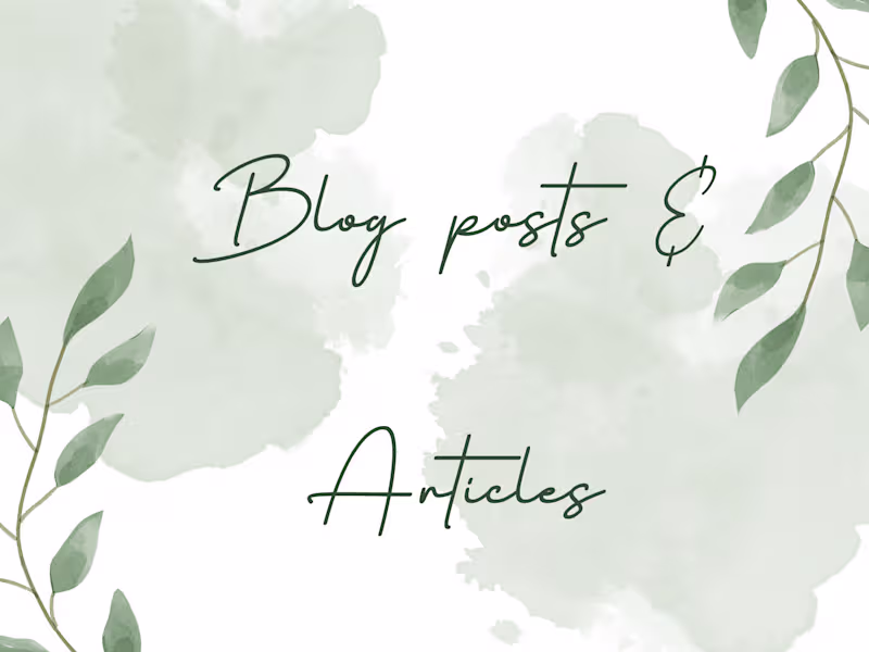 Cover image for Blog posts and Article marketing 