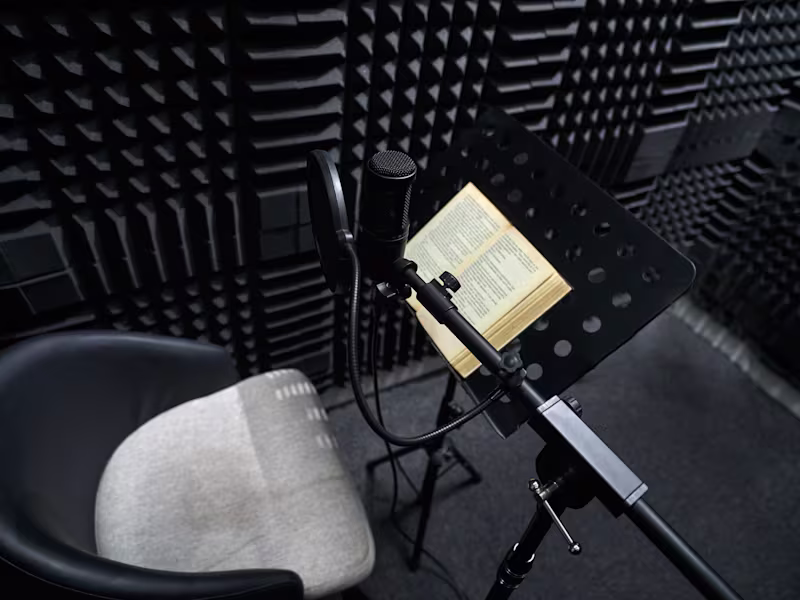 Cover image for Engaging and immersive audiobook production  
