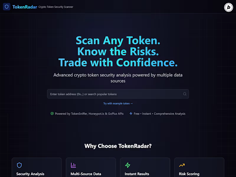 Cover image for Crypto Token Security Analysis Tool Development