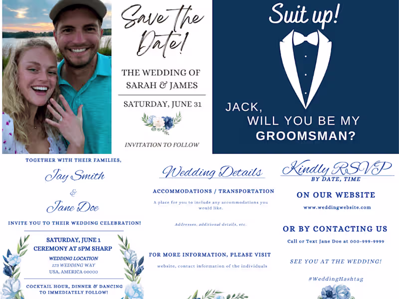 Cover image for Wedding Material Deliverables 