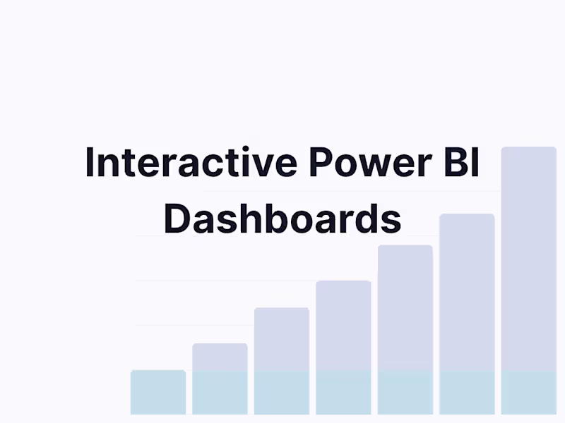 Cover image for Interactive Power BI dashboard to analyze and visualize data