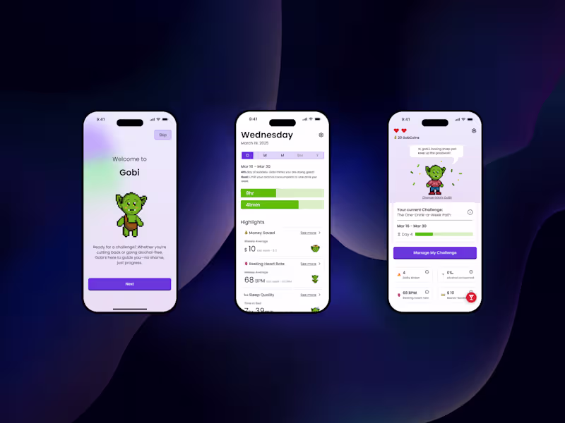 Cover image for Gobi: A Sobriety Tracking App