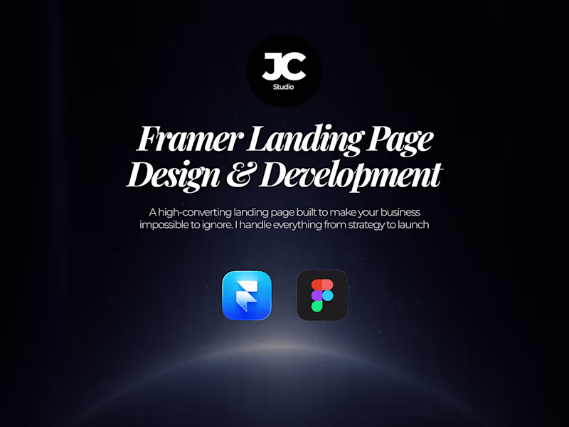 Cover image for Framer Landing Page Design & Development