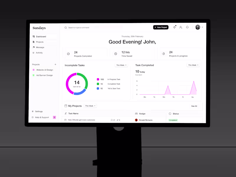Cover image for Sundays is an AI-powered project management