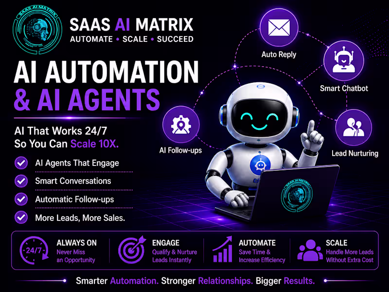 Cover image for AI Automation & Smart AI Agent System