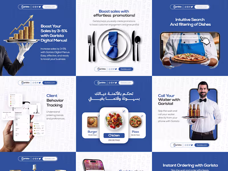 Cover image for Garista — Social Media Campaign for a Digital Menu Platform