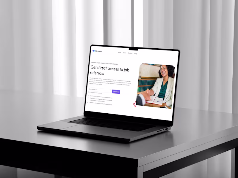 Cover image for Hirenova webApp- Revolutionizing Job Referrals