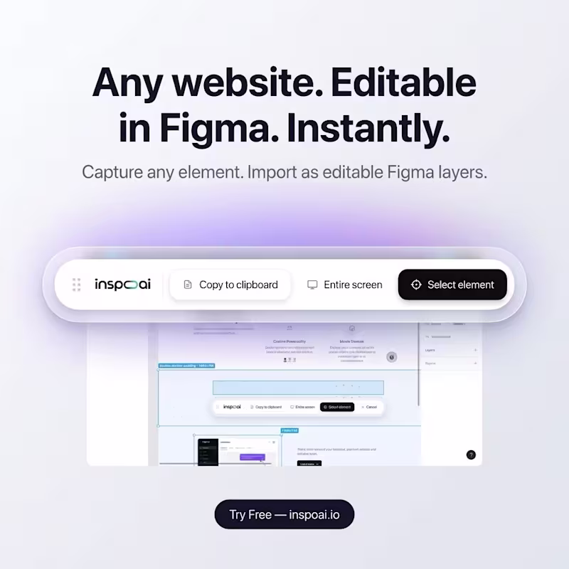 Cover image for Transform Web Elements to Figma Layers Instantly with AI