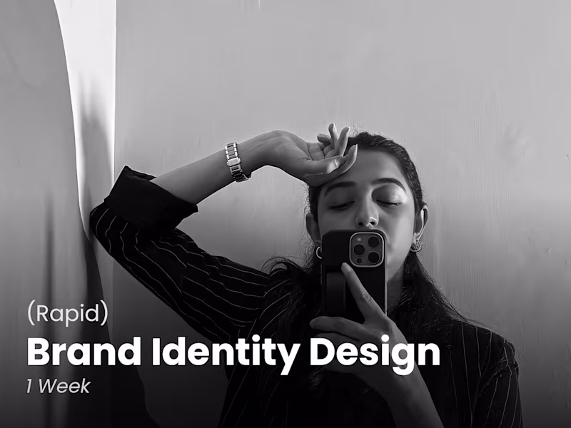 Cover image for (Rapid) Brand Identity Design / Duration: 1 Week