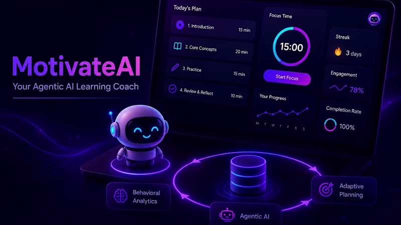 Cover image for MotivateAI - Personalized Study Planner Development