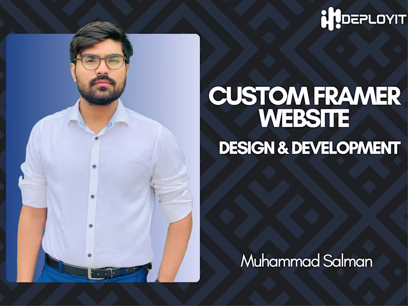 Cover image for Custom Framer Website Design & Development