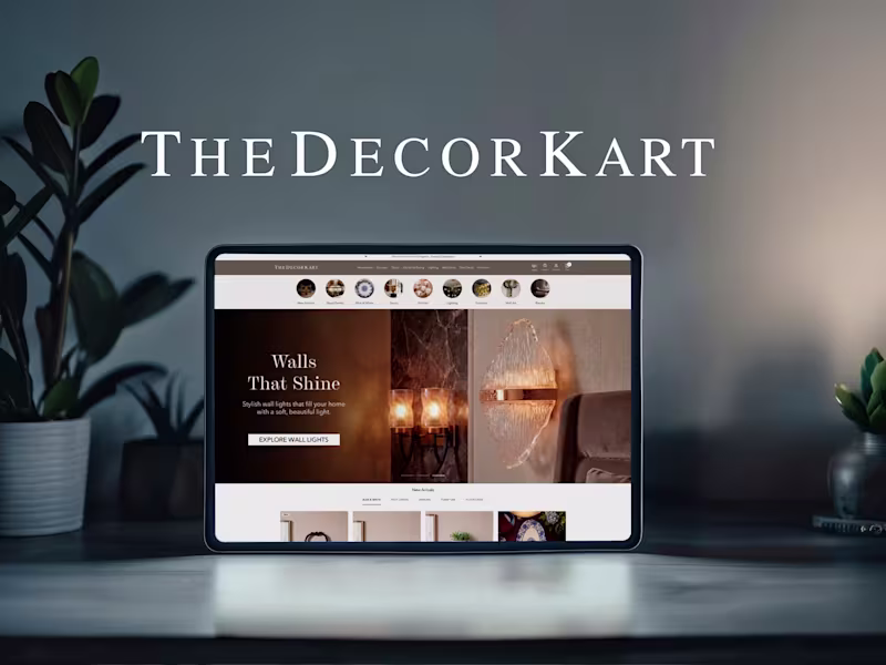 Cover image for Project: TheDecorKart — Shopify End