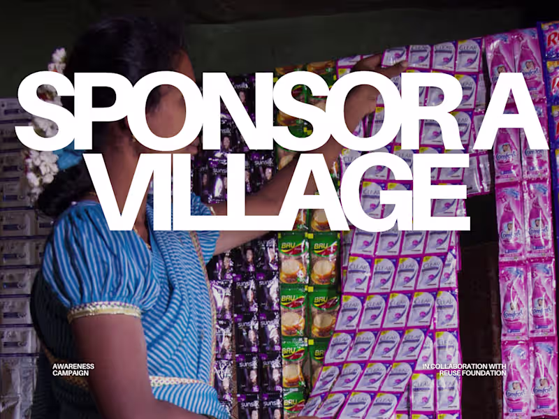 Cover image for REUSE Foundation | Reels editor | Sponsor A Village Campaign