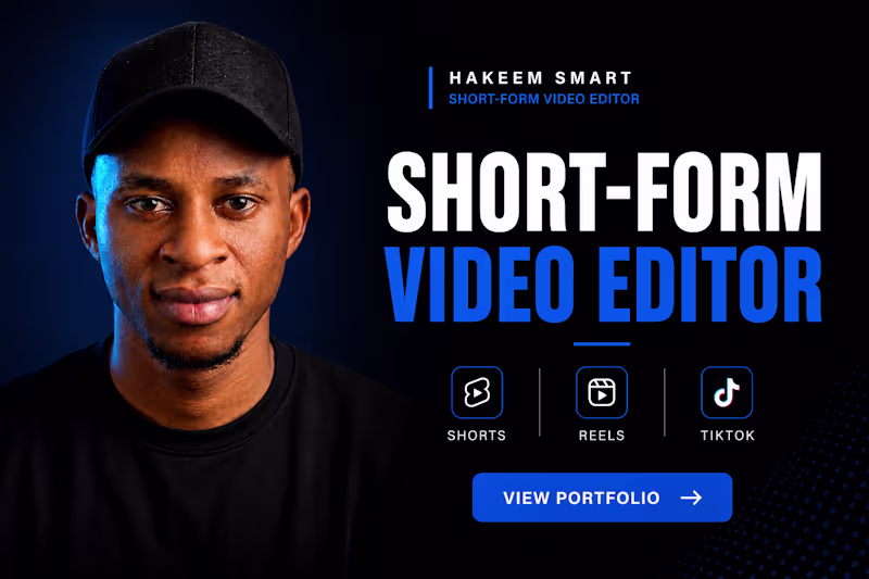 Cover image for Short form talking head video editing service 