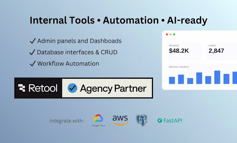 Cover image for Enterprise Retool App Development