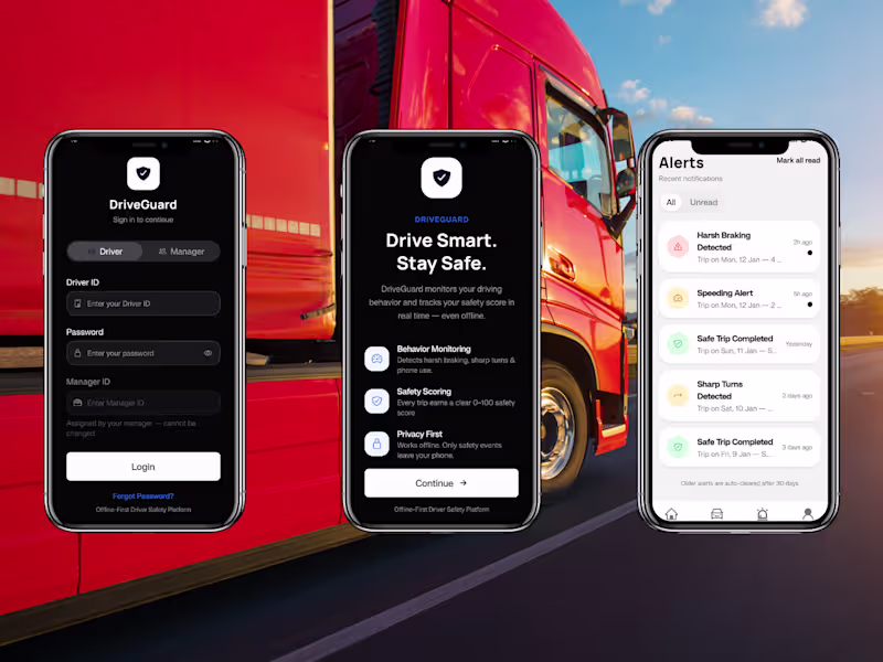 Cover image for DriveGuard - Expo Mobile App Development