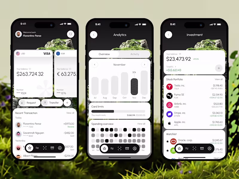 Cover image for Synais Mobile Finance App Design