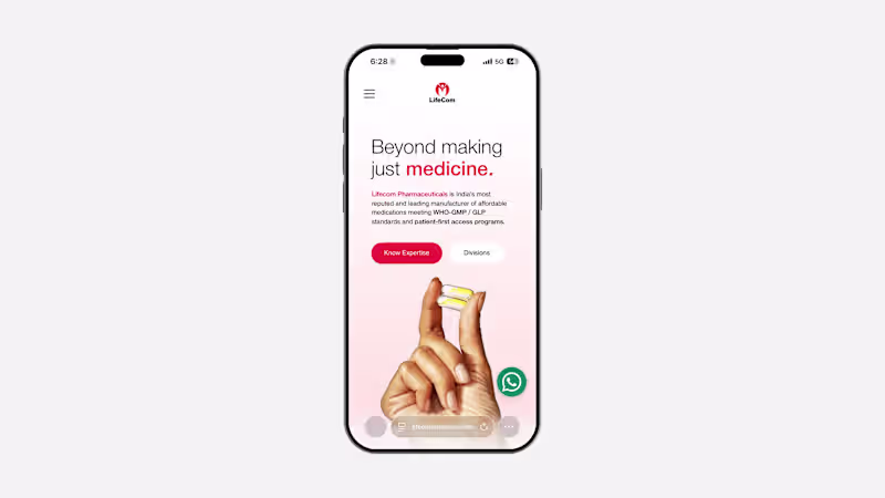Cover image for LIFECOM Pharma - Digital Brand Transformation