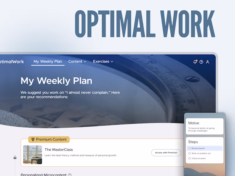 Cover image for OptimalWork