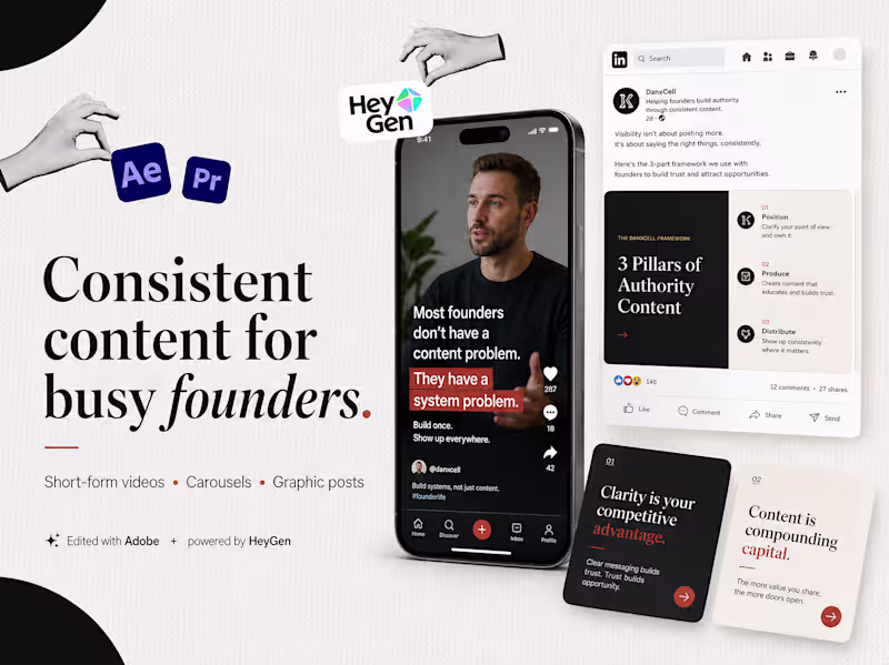 Cover image for Consistent Content System for Busy Founders