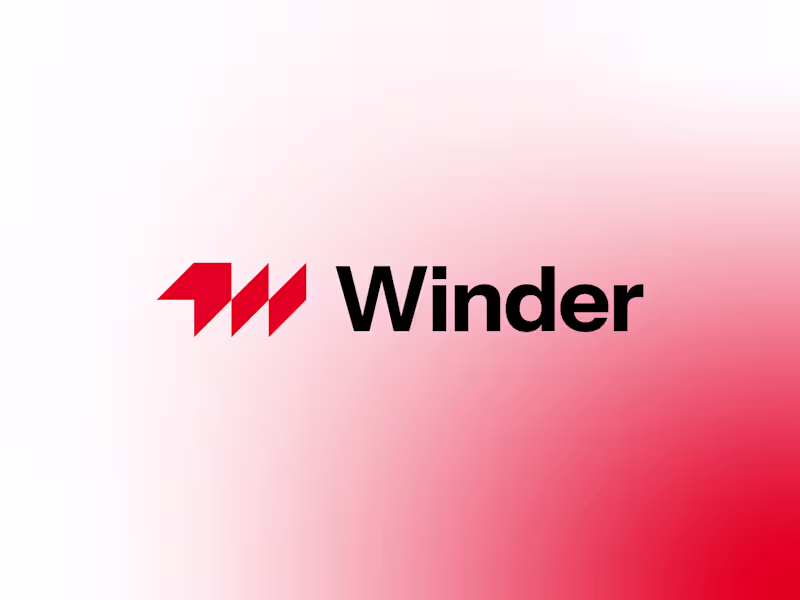 Cover image for Winder Logo Design.
A sharp, modern
