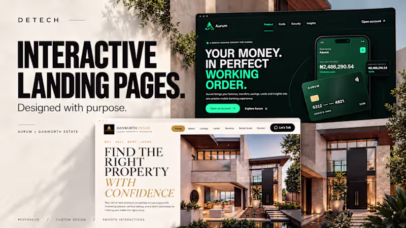 Cover image for I will design a responsive landing page for your business