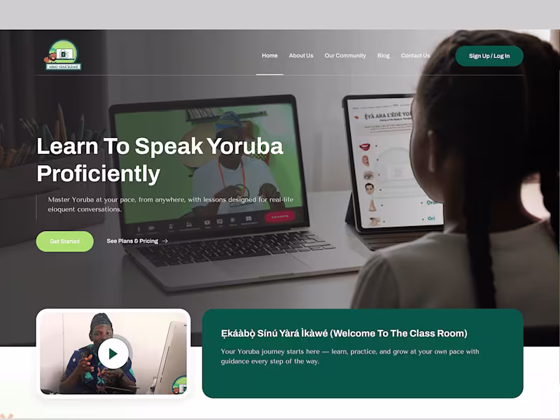 Cover image for Nínú Yàrá ìkàwé Website