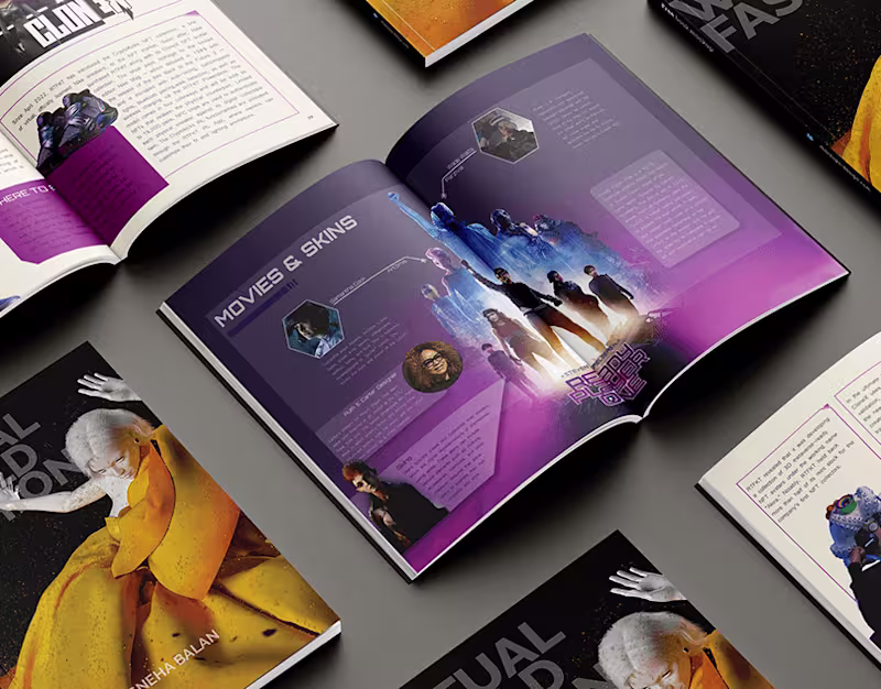 Cover image for Publication Design : Virtual World Fashion