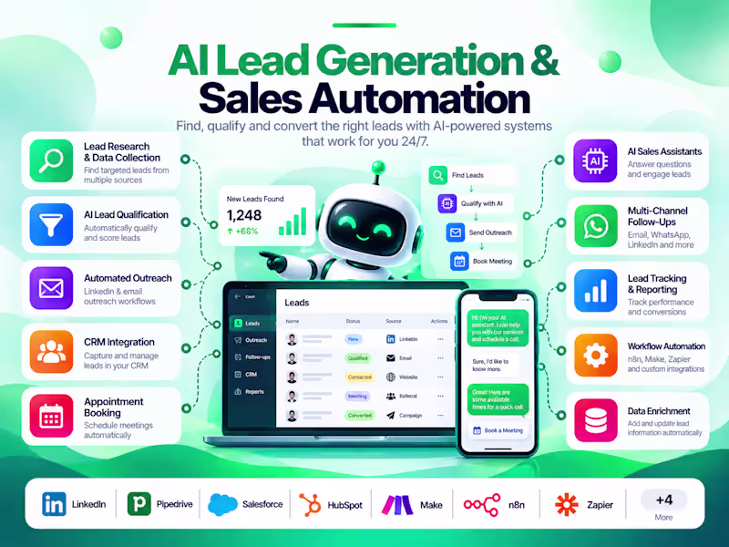 Cover image for AI Lead Generation & Sales Automation