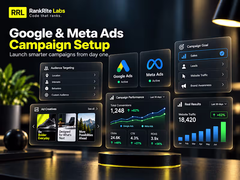Cover image for Google & Meta Ads Campaign Setup — Starting at $250