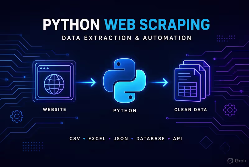 Cover image for Python Web Scraping & Data Extraction