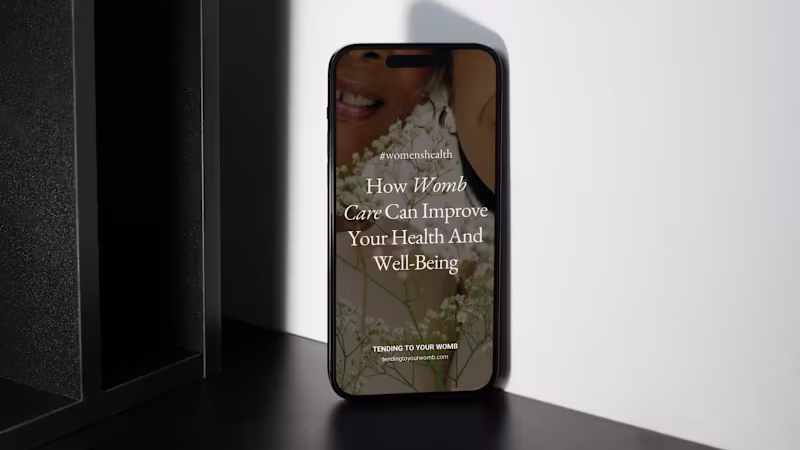 Cover image for Tending To Your Womb | Pinterest Management & eBook Design 