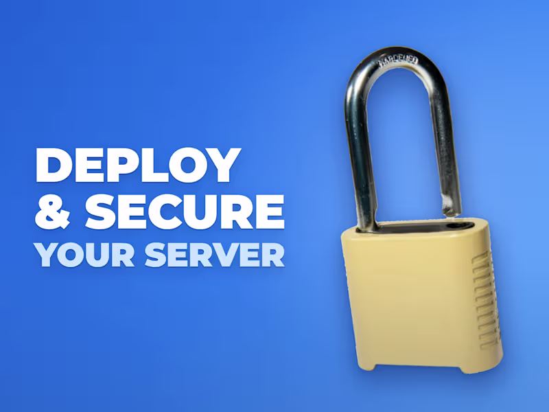Cover image for Server setup, deployment and hardening for your app