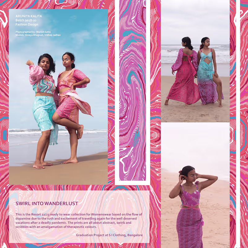 Cover image for Swirl Into Wanderlust- Resort 22/23 on Behance