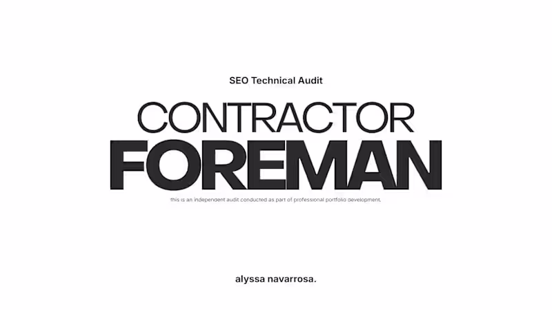 Cover image for Problem: Contractor Foreman was gaining
