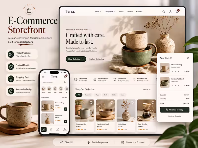 Cover image for Expert Concept Design for Innovative E-Commerce Storefront