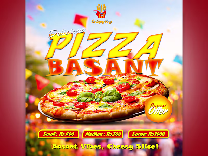 Cover image for Social Media Post For Pizza Deal
