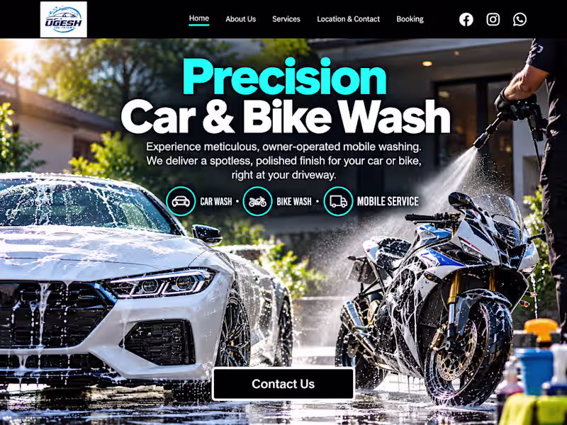 Cover image for Professional Car & Bike Website.
