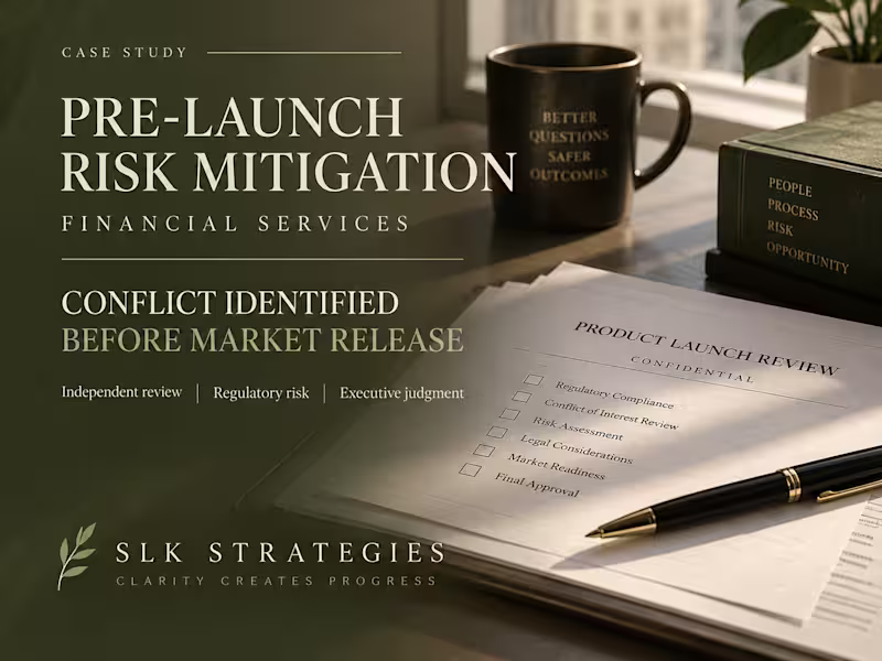 Cover image for Pre-Launch Risk Mitigation:  A