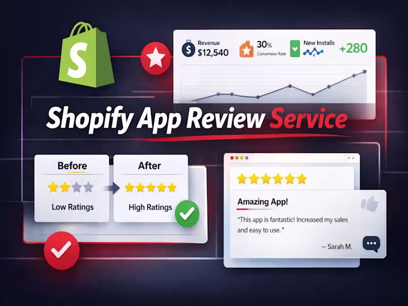 Cover image for Shopify App Setup & Review Widget Optimization