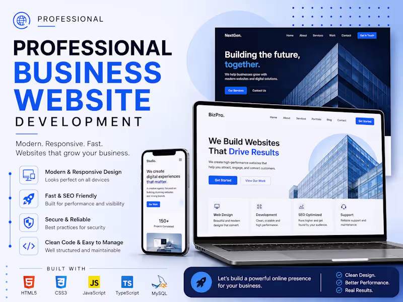 Cover image for Professional Business Website Development