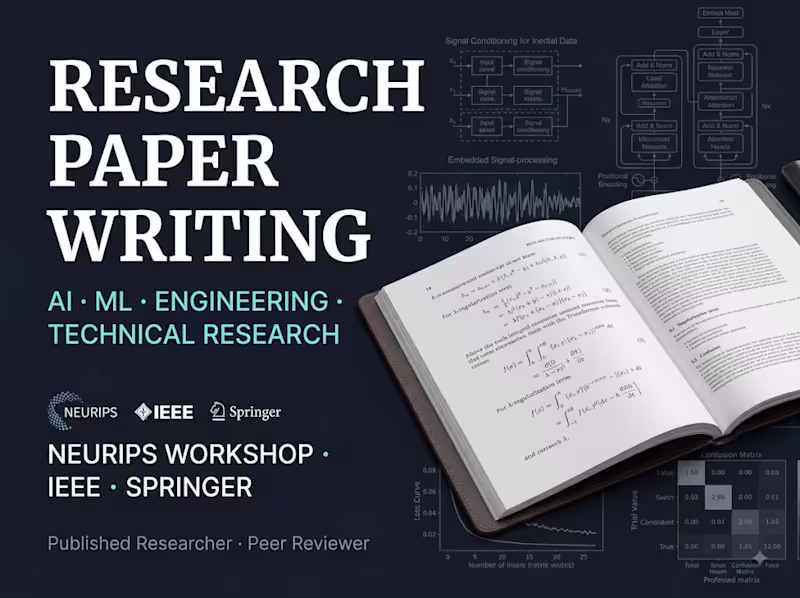 Cover image for Research Paper Writing & Technical Manuscripts