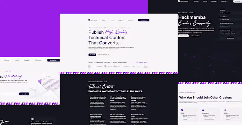 Cover image for Hackmamba Website Design