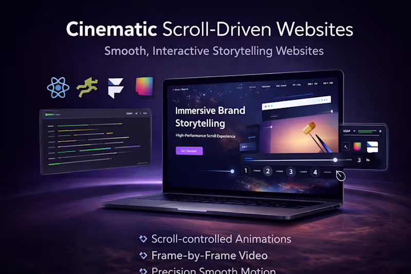 Cover image for You will get a Scroll-Driven Cinematic Website