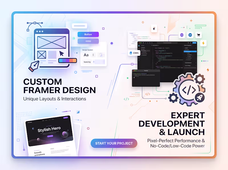 Cover image for Custom Framer Website Design & Development