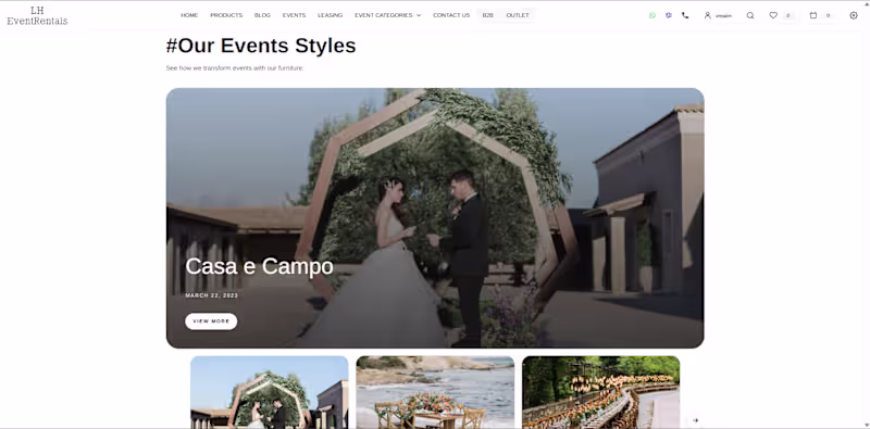 Cover image for LHRental – Event Furniture Rental Platform
