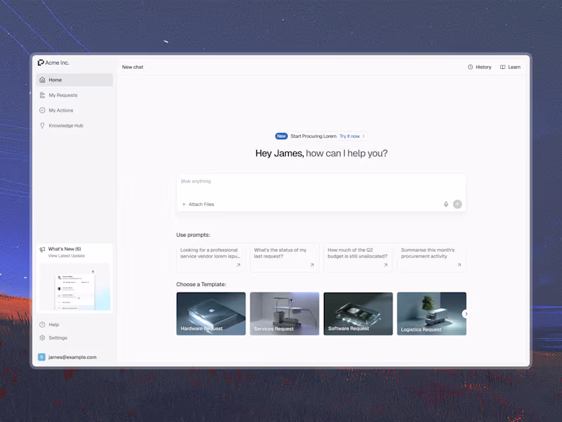 Cover image for AI Chat Home
[Clean minimal homescreen