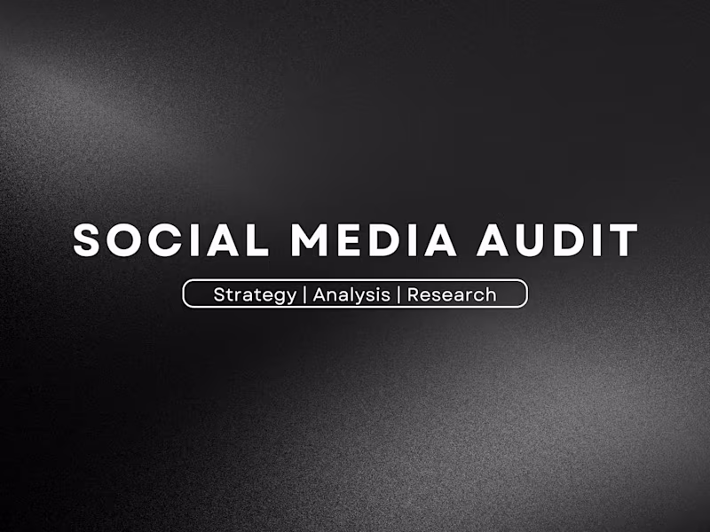 Cover image for Social Media Audit that increases conversion rates by 73%