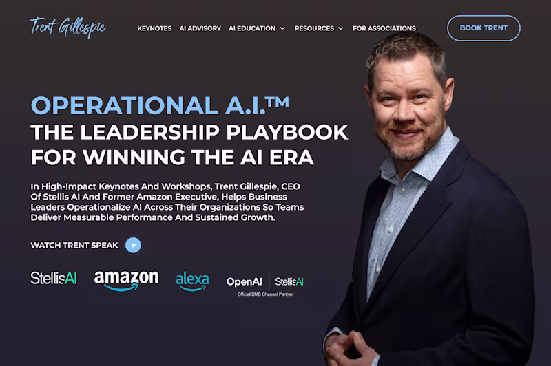 Cover image for AI Speaker & Business Innovation Website Design 