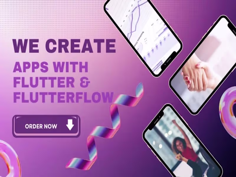 Cover image for 
You will get a dynamic, cross-platform app using FlutterFlow